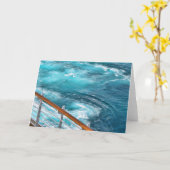 バハマクルーズ-ターコイズウェイク カード (黄色い花)