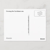 バハマクルーズ – ターコイズウェイク ポストカード (裏面)