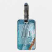 バハマクルーズ – ターコイズウェイク ラゲッジタグ (裏面縦)