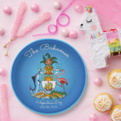 バハマコート・オブ・アームズ ペーパープレート (パーティー)