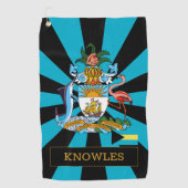 バハマゴルフ&プレミアムバハマ国旗/パトリオッツ ゴルフタオル (正面)