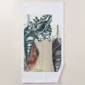 バハマシーシェル ビーチタオル (正面)