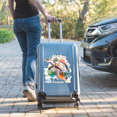 バハマシートタートルバハマ国旗ビーチ素晴らしシャール シール (スーツケースインサイチュ)