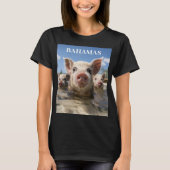 バハマスイミングピッグ – エクマピグビーチアドベンチャー Tシャツ (正面)