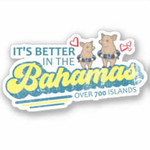 バハマステッカースイミングピッグズバケーションクルーズ シール