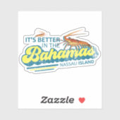 バハマステッカーナッソーバハマバケーションクルーズ シール (シート)