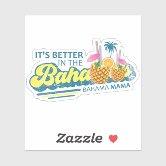 バハマステッカーバハママバケーションクルーズ シール (シート)