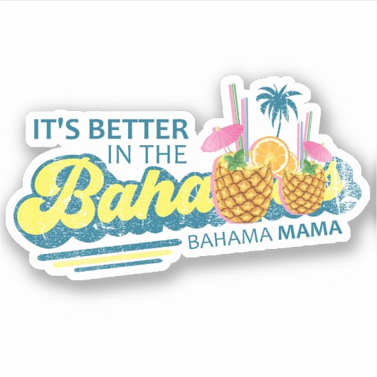 バハマステッカーバハママバケーションクルーズ シール (正面)
