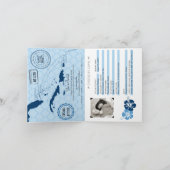 バハマセントトマスセントクリストクルーズパスポー結婚ツズ 招待状 (内部)