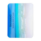 バハマトロピカルビーチとターコイズ海 マグネット (縦)