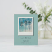 バハマトロピカルビーチ結婚式ザデイト 案内ポストカード (スタンド正面)