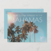 バハマトロピカルビーチ結婚式ザデイト 案内ポストカード (正面/裏面)