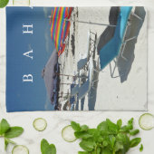 バハマハーバーアイランドビーチビューティータオル キッチンタオル (折り畳み)