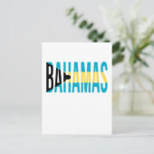 バハマバケーションアイランド国旗 ポストカード (スタンド正面)