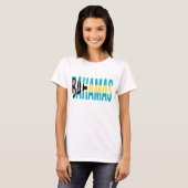 バハマバケーション島国旗 Tシャツ (正面フル)