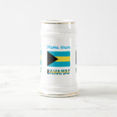 バハマバハマ国旗の青 ビールジョッキ (中央)