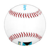 バハマバハマ国旗の青 野球ボール (裏面)