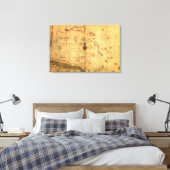 バハマパノラママップバハマ キャンバスプリント (インサイチュ (寝室))