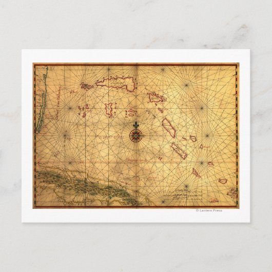 バハマパノラママップバハマ ポストカード (正面)