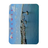 バハマパラダイスアイランドブリッジビュー冷蔵庫用マグネット マグネット (縦)