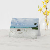 バハマビーチファイアピット カード (黄色い花)