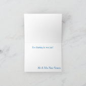 バハマビーチ結婚ショアズサンキュー サンキューカード (内部)