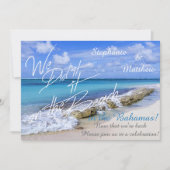 バハマビーチ結婚式ビーチで行った 招待状 (正面)