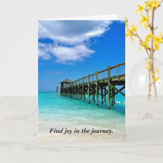 バハマピア誕生日 カード (黄色い花)