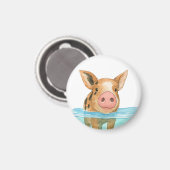 バハマピグバケーション2025お土産ファミリーギフト マグネット (正面/裏面)