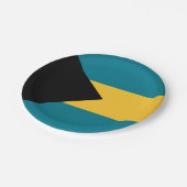 バハマフラグ紙プレート ペーパープレート (アングル)