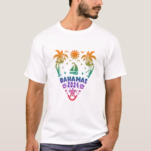 バハマブリス:島のパラディへの熱帯脱出 Tシャツ (正面)