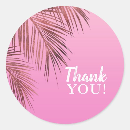 バハマブリーズブロンズバラ金ゴールドパームピンク結婚ズ ラウンドシール (正面)