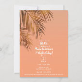 バハマブリーズブロンズパームコーラルバースデーパーティー 招待状 (正面)