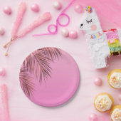 バハマブリーズ ブロンズ ローズ ゴールド パーム ピンク ウェディング ペーパープレート (パーティー)