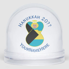 バハマブロンデエンジェルハヌカーパーソナライズされた国旗