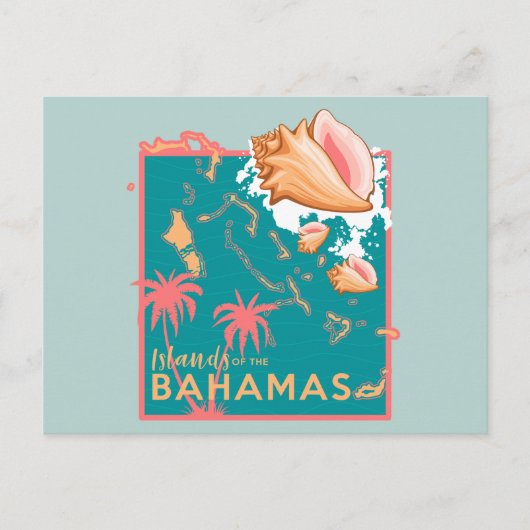 バハママップバハマポストカードバケーションクルーズ ポストカード (正面)