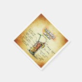 バハママバーテンダードリンクレシピ スタンダードカクテルナプキン (角)