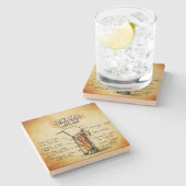 バハママバーテンダードリンクレシピ ストーンコースター (横)