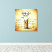 バハマママカクテルレシピ キャンバスプリント (インサイチュ (ウッドフロア))