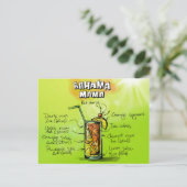 バハマママカクテルレシピ ポストカード (スタンド正面)