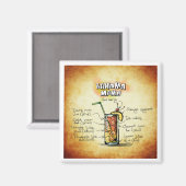 バハマママカクテルレシピ マグネット (正面/裏面)