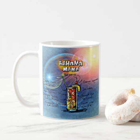 バハマママカクテル(12ドリンクレシピセット#8) コーヒーマグカップ (ドーナツ)