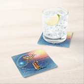 バハマママカクテル(12ドリンクレシピセット#8) スクエアペーパーコースター (インサイチュ)