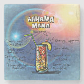 バハマママカクテル(12ドリンクレシピセット#8) ストーンコースター (正面)