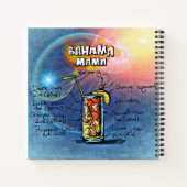 バハマママカクテル(12ドリンクレシピセット#8) ノートブック (裏面)