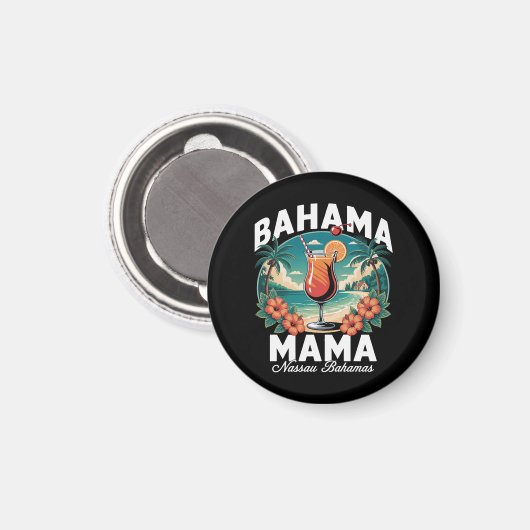 バハマママナッソー マグネット (正面/裏面)