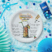 バハママ紙テクスチャデザイン紙プレート ペーパープレート (パーティー)