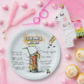 バハママ紙テクスチャデザイン紙プレート ペーパープレート (パーティー)