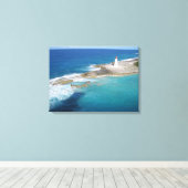 バハマライトハウス キャンバスプリント (インサイチュ (ウッドフロア))