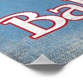 バハマヴィンテージスキューバダイビングマスク ポスター (角)